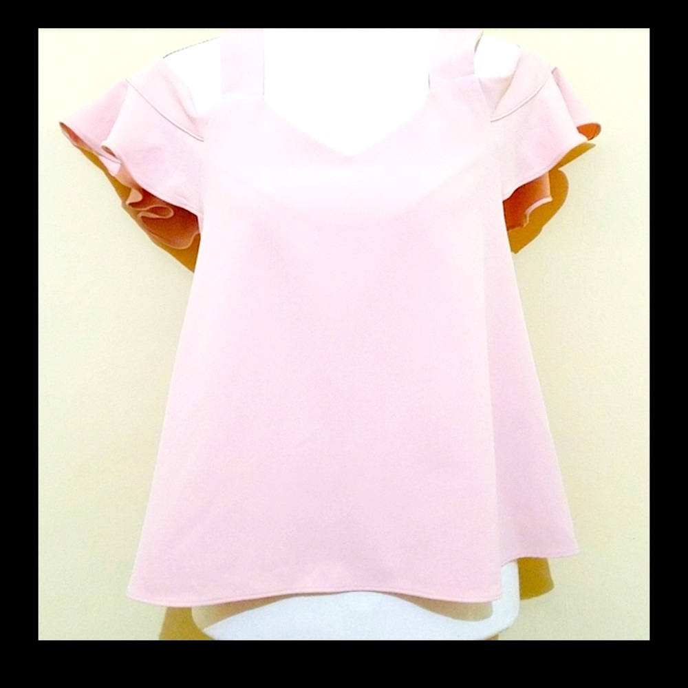 Forever 21 Cold Shoulder Flared Top Size S - Picture 5 of 11